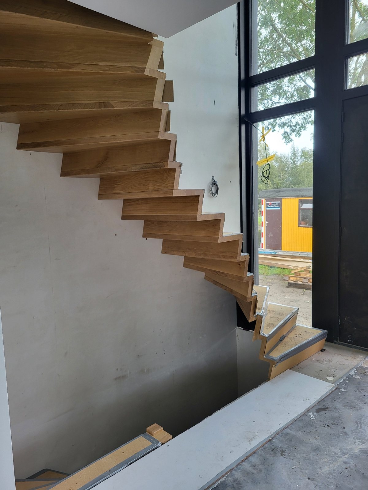 Maatwerk eiken trap
